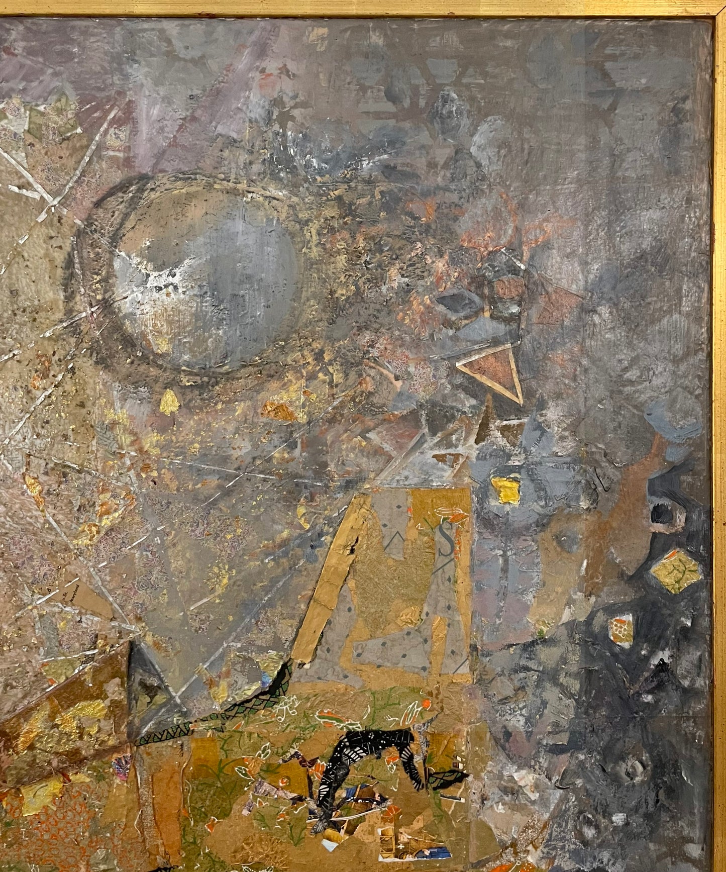 Gladys Goldstein "In October" Oil Painting with Mixed Media
