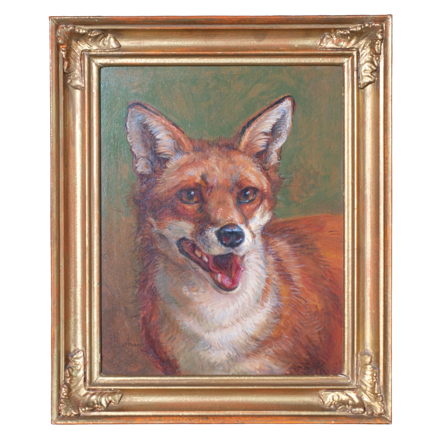 Anthony Barnham Fox Portrait Oil Painting