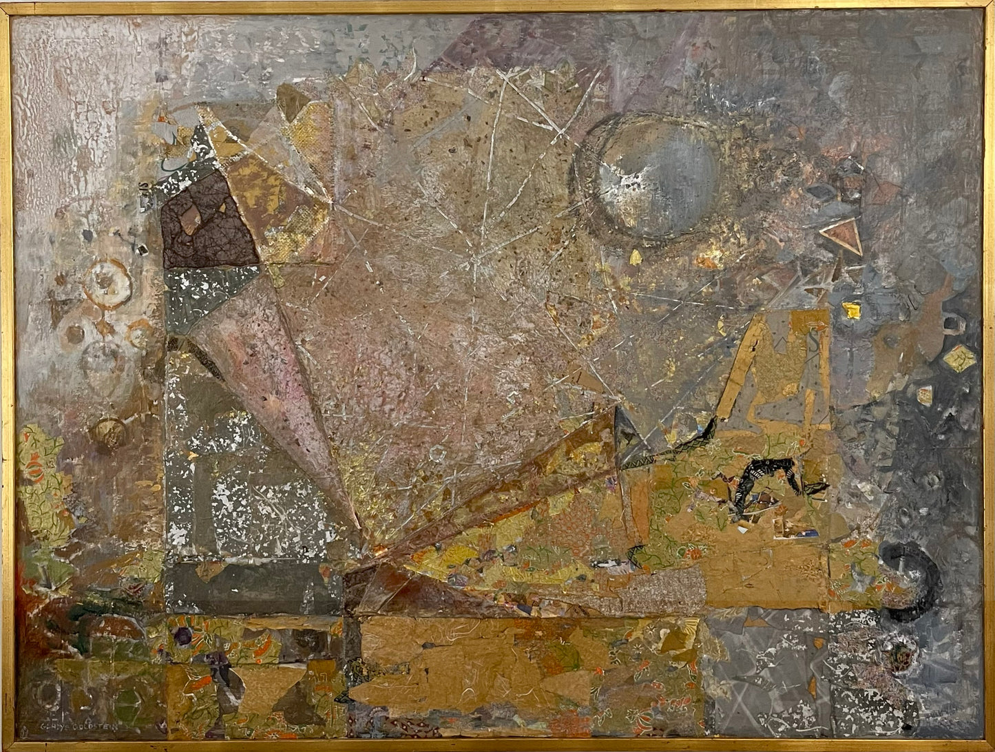 Gladys Goldstein "In October" Oil Painting with Mixed Media