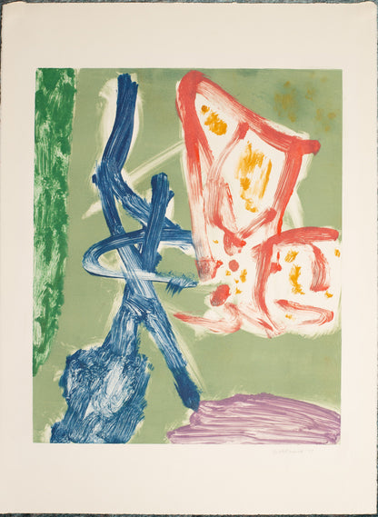 Jacob Kainen Abstract Signed Lithograph 1977
