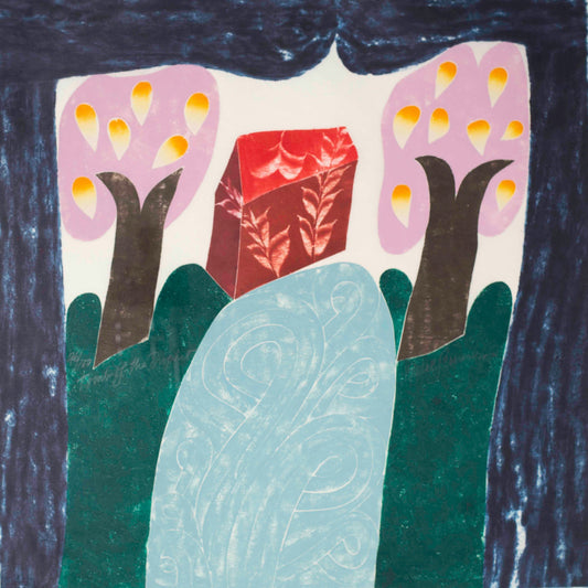 Carol Summers "Tomb of the Prophet" Woodcut