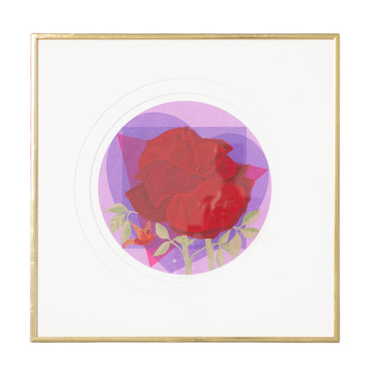 Lou Stovall "Hearts IV- Two" Screenprint 1996