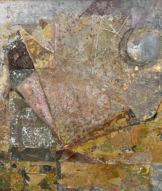 Gladys Goldstein "In October" Oil Painting with Mixed Media